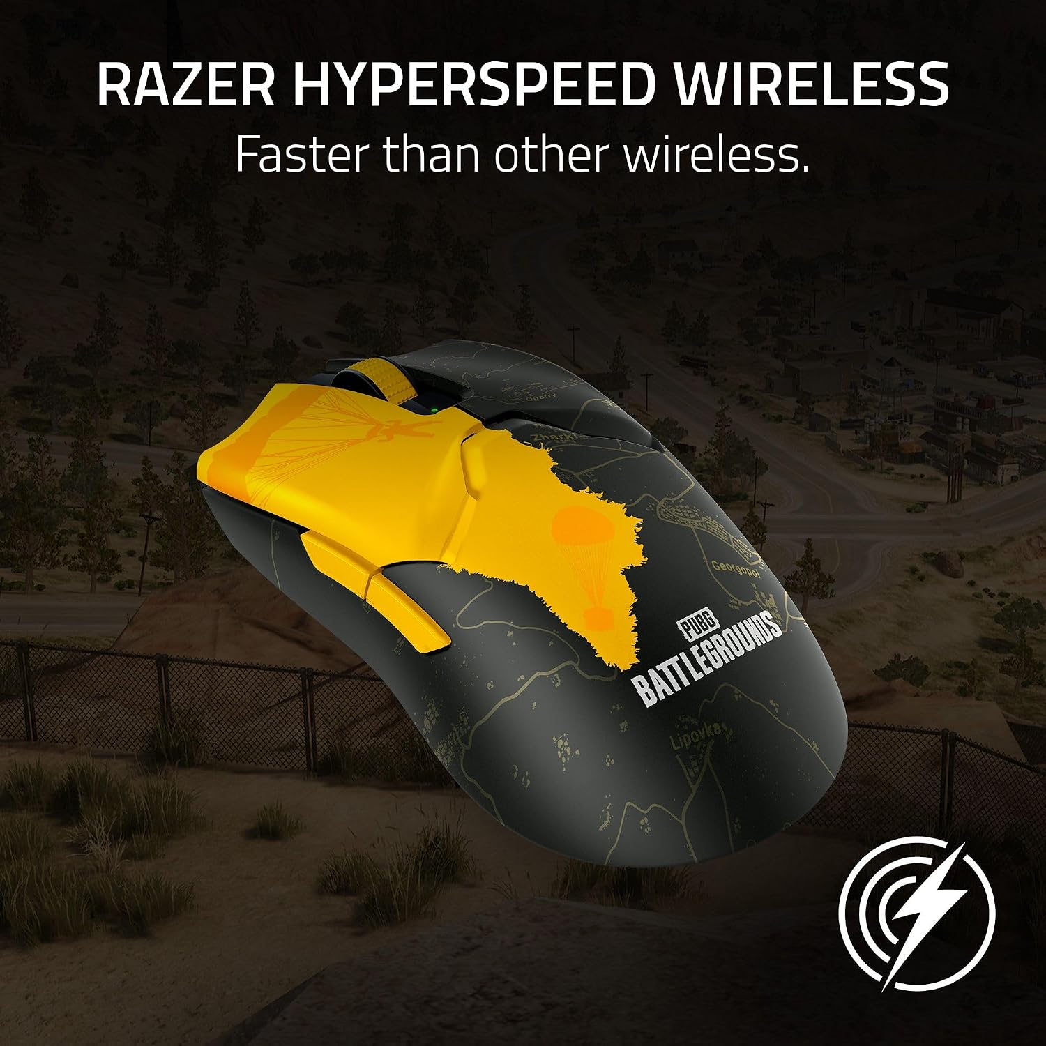 Detalle de Razer Viper V2 Pro: Ultra-Light Wireless Esports Mouse (PUBG Edition)