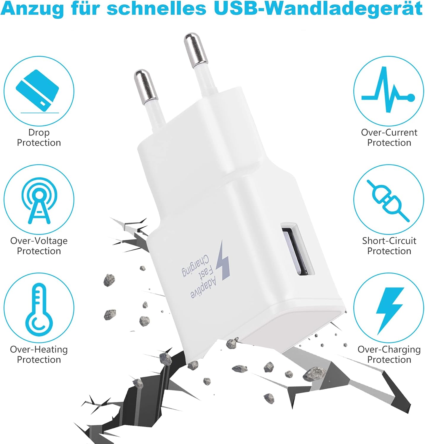 Thumbnail 5 de KAIMENGLONG 2er-Pack Schnellladegerät 15 W