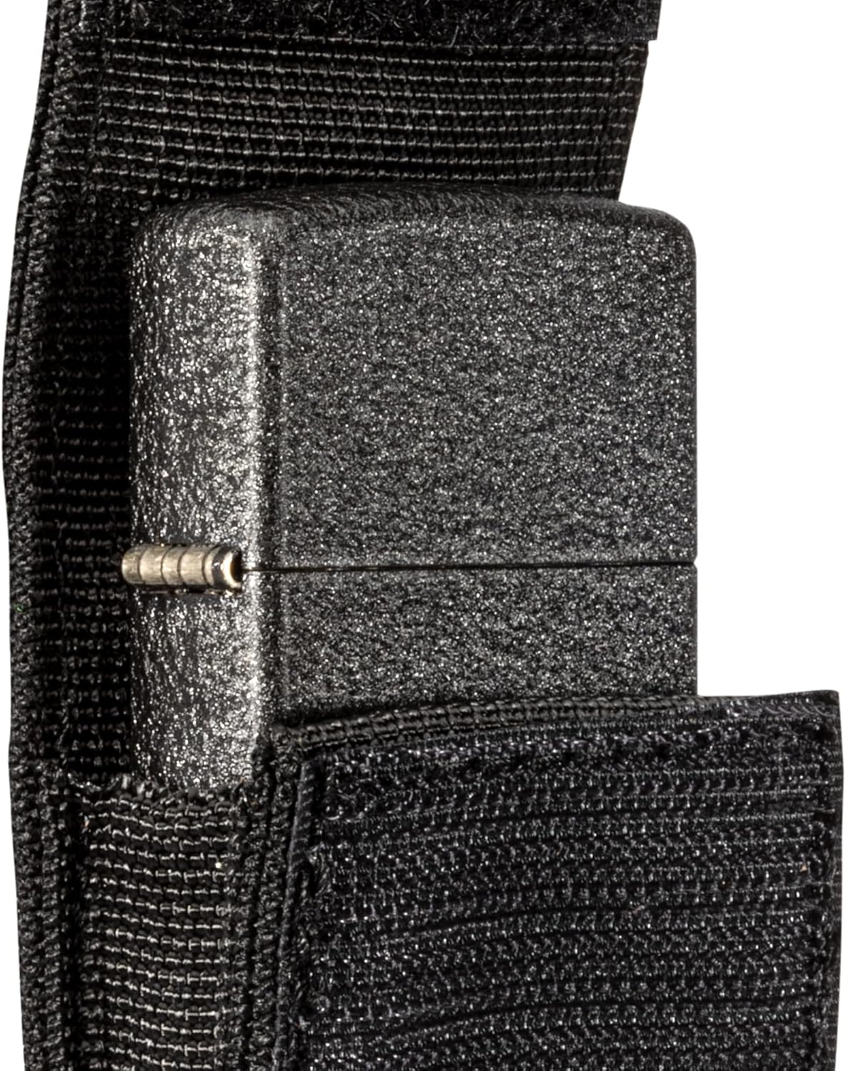 Detalle de Zippo Black Tactical Lighter Pouch – czarne nylonowe etui z zamkiem
