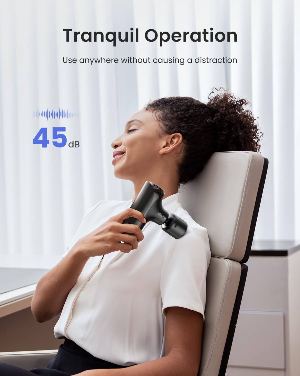Thumbnail 6 de RENPHO Mini Thermacool Massage Gun with Heat and Cold, 4 Heads, 5 Speeds