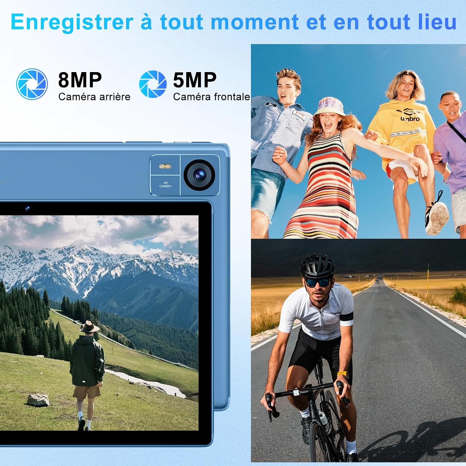 Thumbnail 6 de SUAAT Tablet Android Octa Core da 10 pollici con 22 GB RAM, 128 GB ROM, 5G WiFi, FHD, Tastiera, Mouse e Custodia