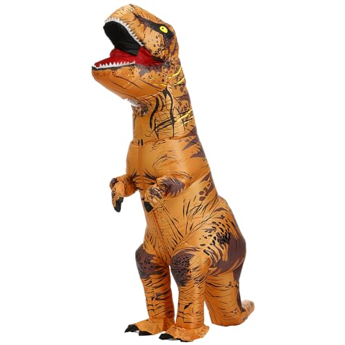 Detalle de JASHKE Costume gonflable T-Rex pour adulte, marron, taille unique
