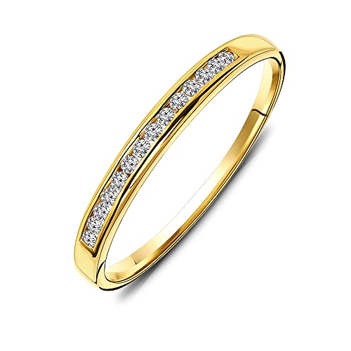 Detalle de Miore Ring Women Eternity Diamonds 0.10 ct in White Gold 18 Kt / 750