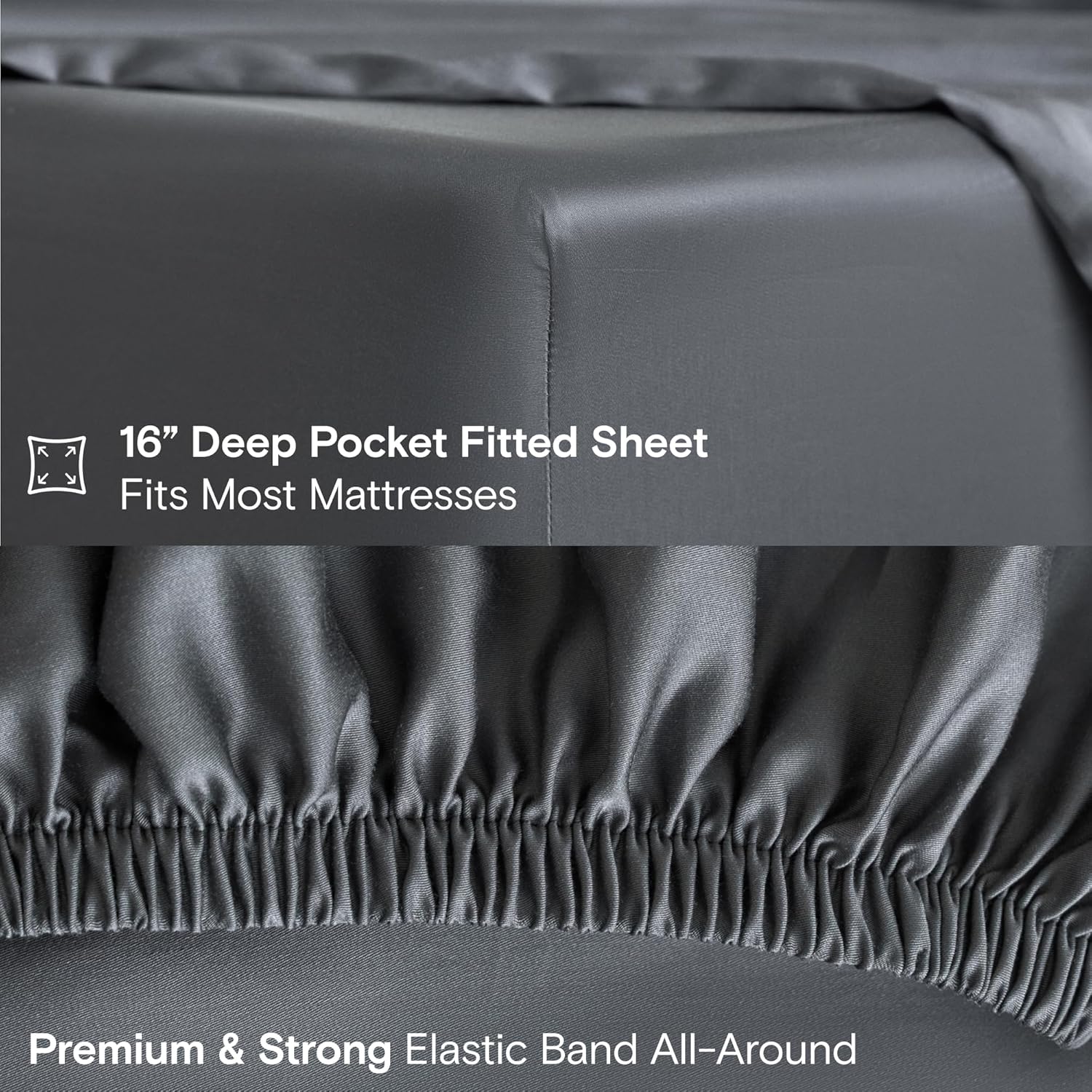 Thumbnail 4 de DOZ Storm King Sheet Set (3-Piece) — 100% Viscose from Bamboo, Cooling & Deep Pockets