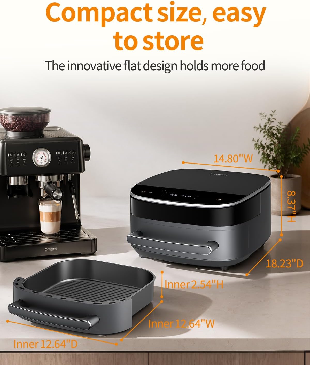 Thumbnail 5 de EDENPEER Extra Large Air Fryer 6 QT ๐