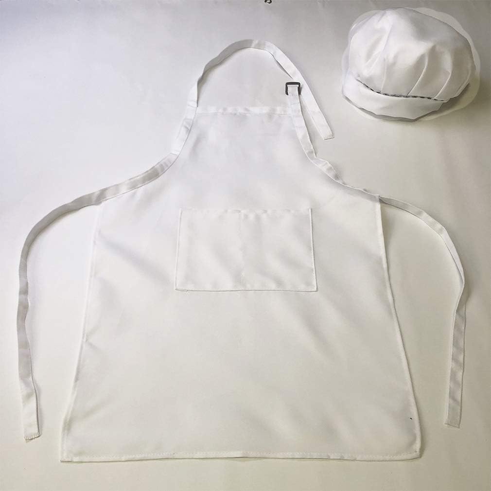 Thumbnail 3 de CWFUN Kids' White Apron and Chef Hat Set for 4–12 Years