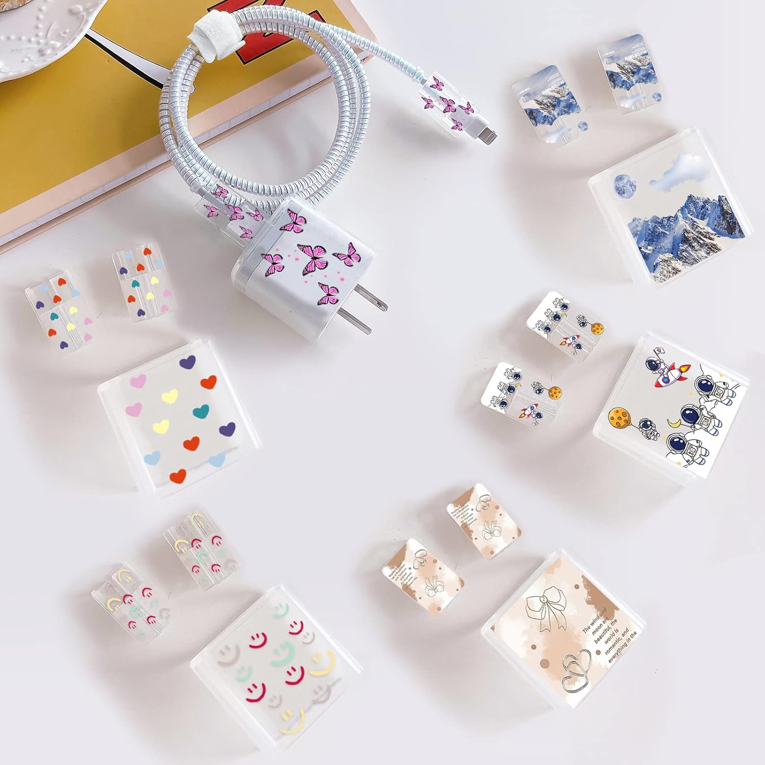 Thumbnail 6 de Cute Cable Protector for Apple 18W/20W USB-C Charger with Butterfly Pattern