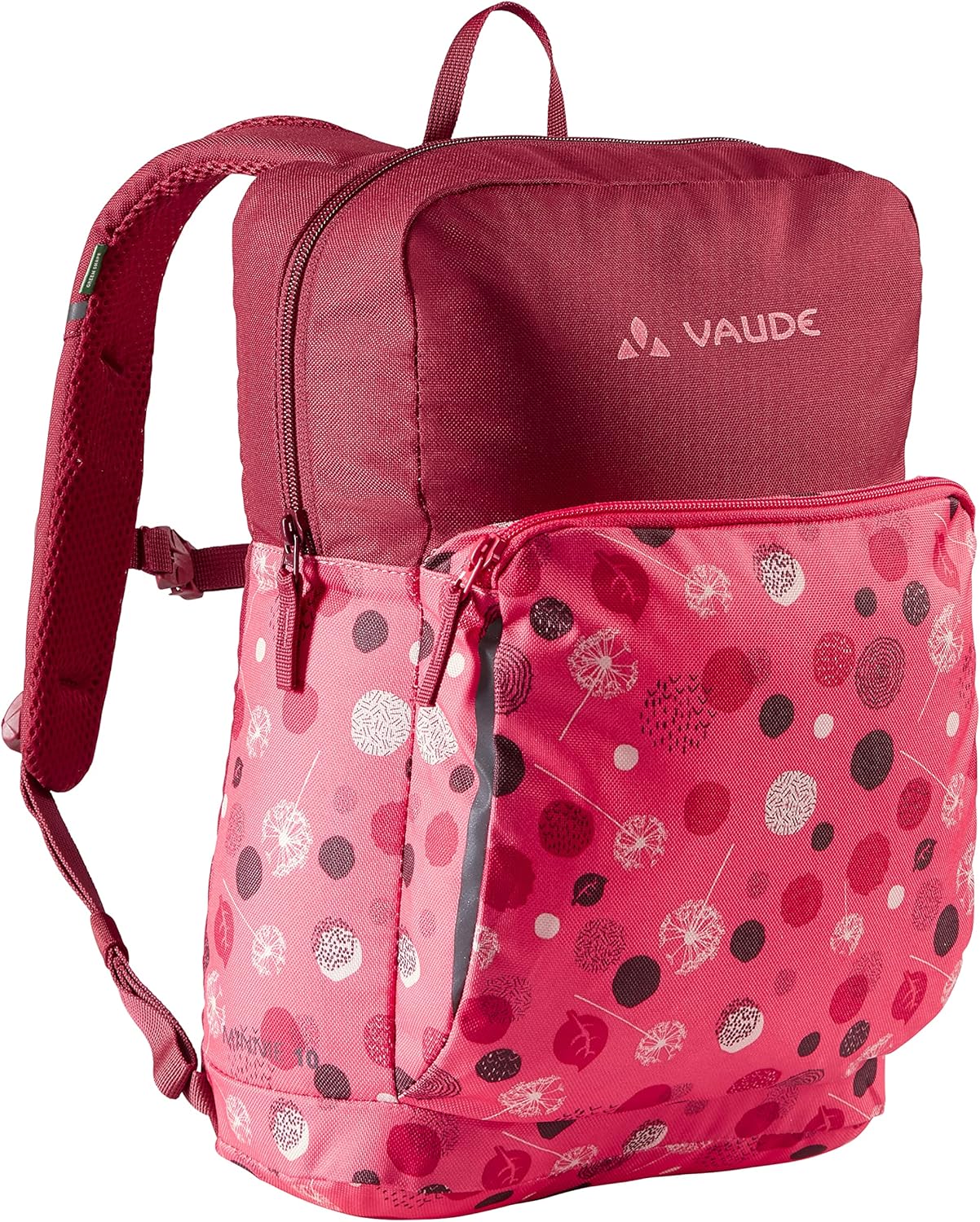 Detalle de VAUDE Kinderrucksack Minnie für Jungen & Mädchen – komfortabler Wanderrucksack für Kinder (10 L) in Pink