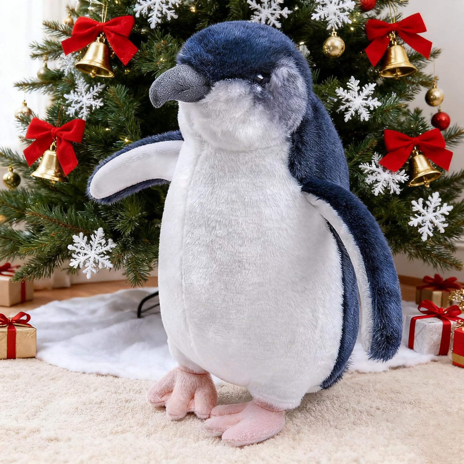 Thumbnail 3 de RLOMUTE Blue Penguin Plush Toy, 10.6 Inch – Cuddly Soft Teddy for Play, Décor and Gifting