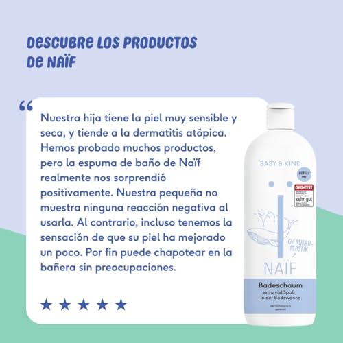 Thumbnail 4 de Naïf Espuma de Baño Nutritiva 500 ml