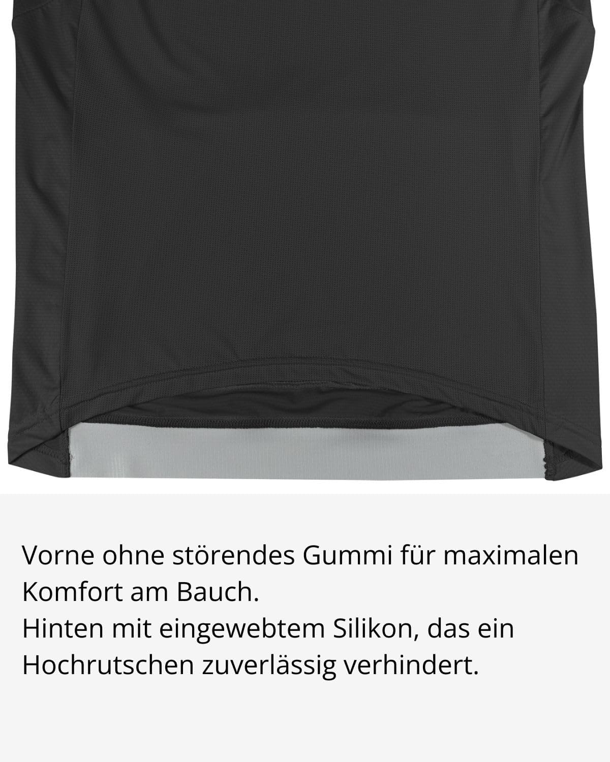 Detalle de Wulibike Rennrad Trikot Herren Kurzarm mit 3+1 Rückentaschen – Reißverschluss-Tasche und reflektierende Details