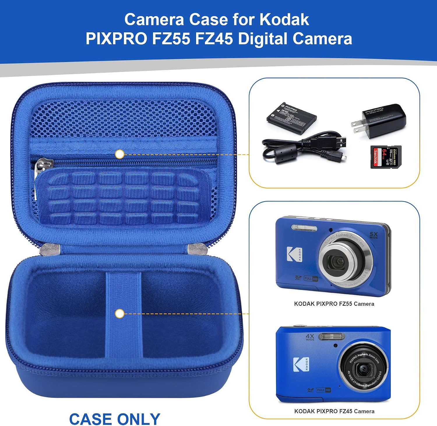 Thumbnail 2 de RAIALL Kodak PIXPRO Case for FZ55 FZ53