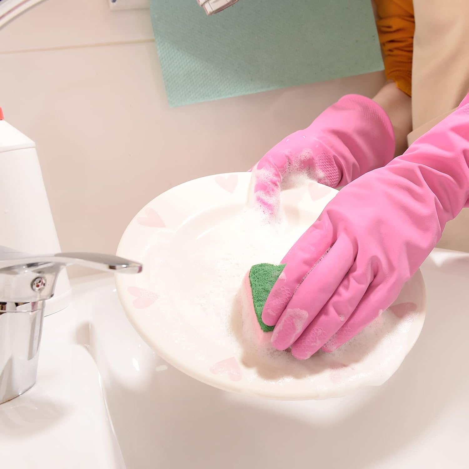 Detalle de Bamllum Dishwashing Gloves 4 Pairs
