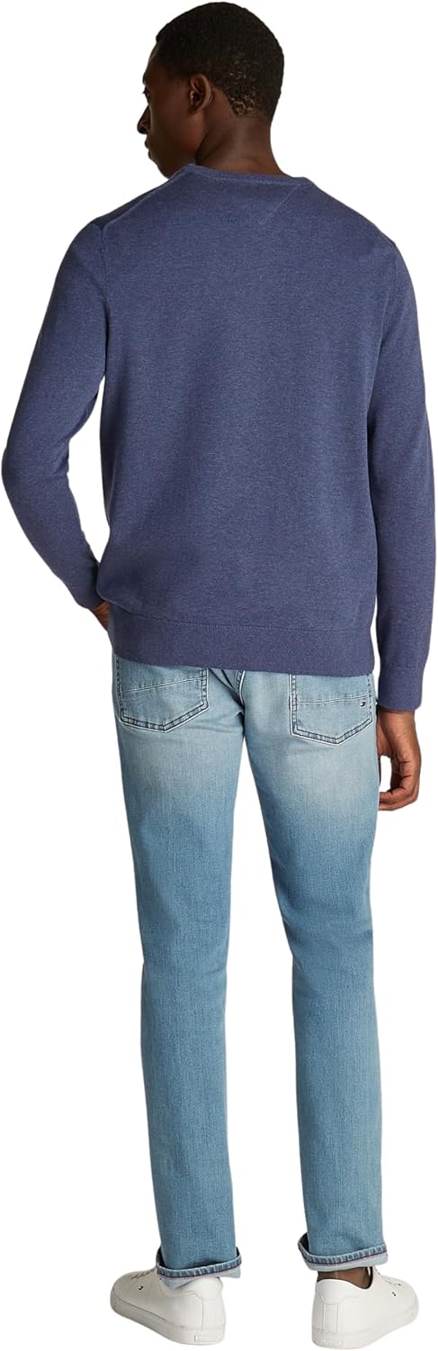 Detalle 2 de Tommy Hilfiger Essential Cotton pullover uomo con scollo rotondo