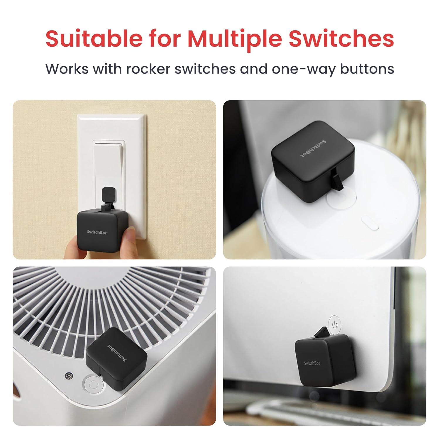 Thumbnail 3 de SwitchBot Smart Switch Button Pusher Rechargeable – High Torque Fingerbot with USB-C charging and Matter compatibility