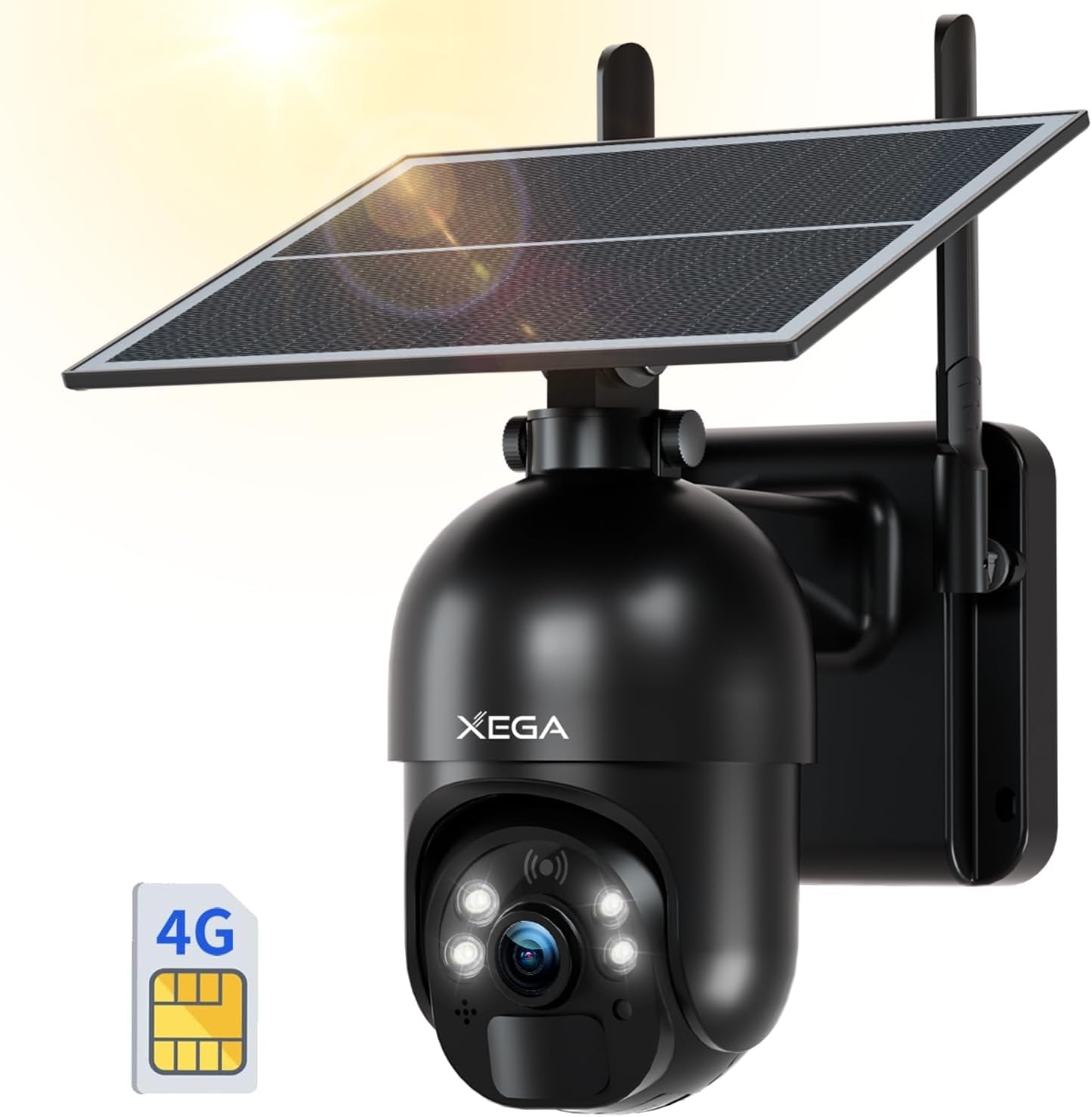 Detalle de Xega 3G/4G LTE Überwachungskamera 2K Außen
