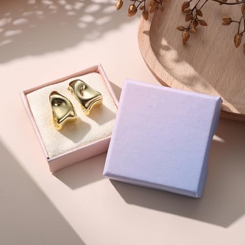 Detalle 2 de Adramata Ohrringe Gold Damen Ohrringe Silber 925 Chunky Creolen