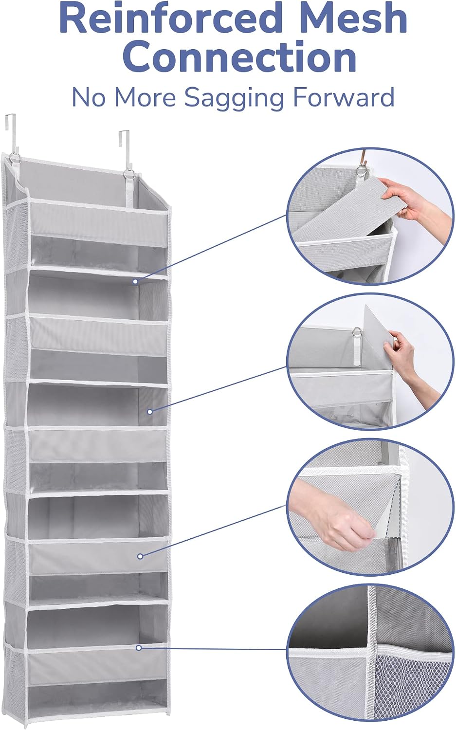 Thumbnail 5 de ULG Over Door Organizer 5 Large Pockets 44 lb