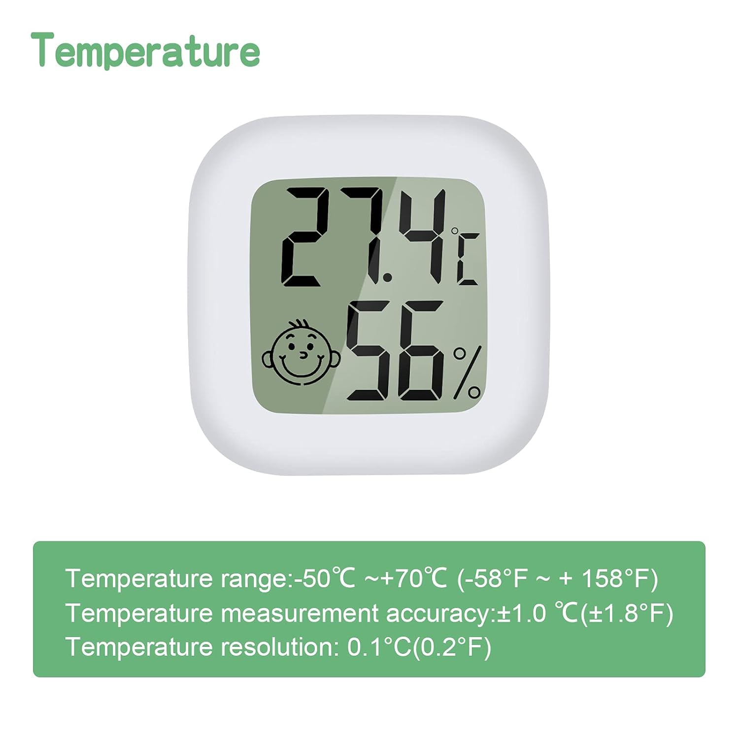 Thumbnail 3 de PAIRIER 4 Stück Luftfeuchtigkeitsmesser Thermometer