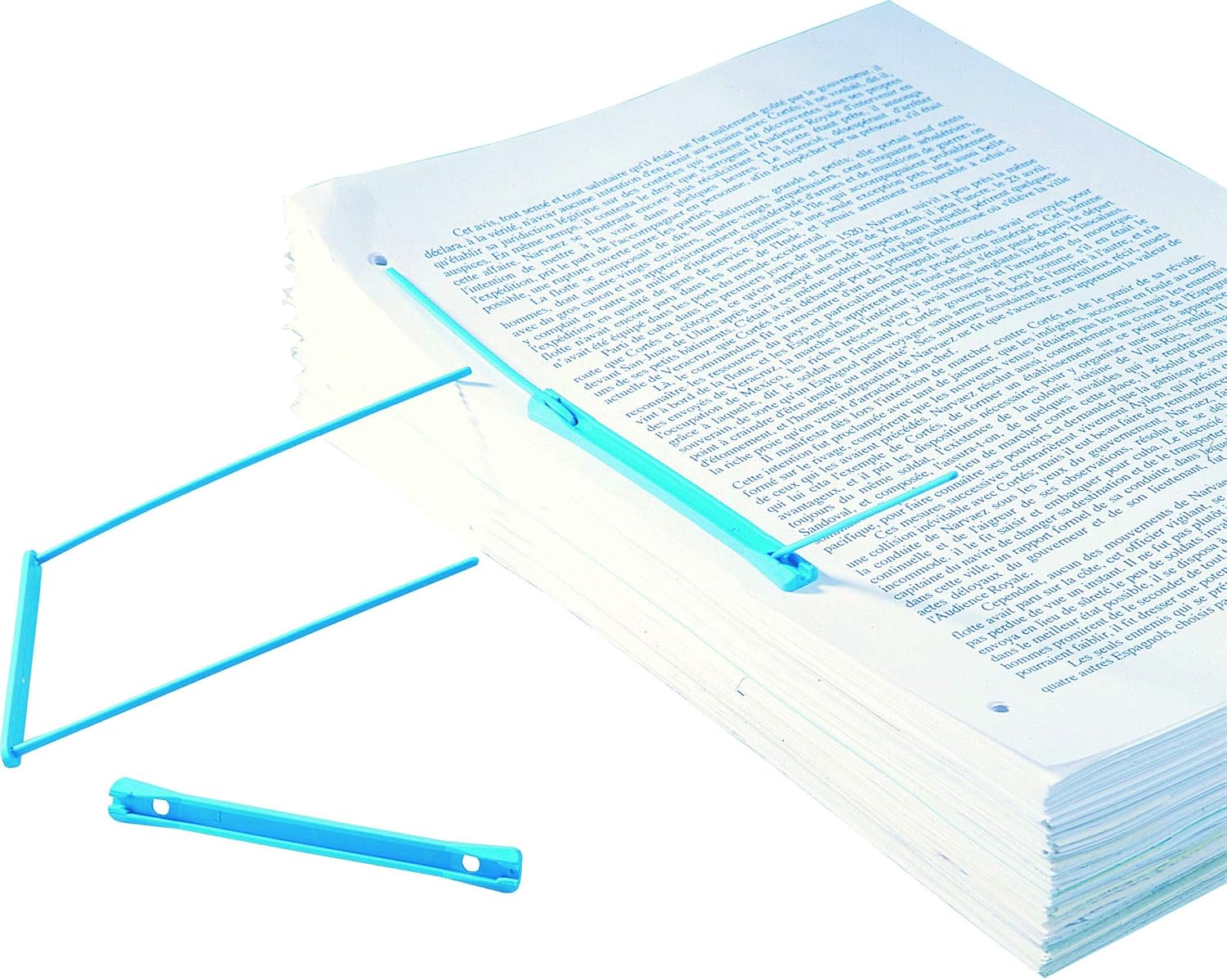 Detalle de Fast Lot de 50 Relieurs Universels en Plastique Semi-rigide Bleu