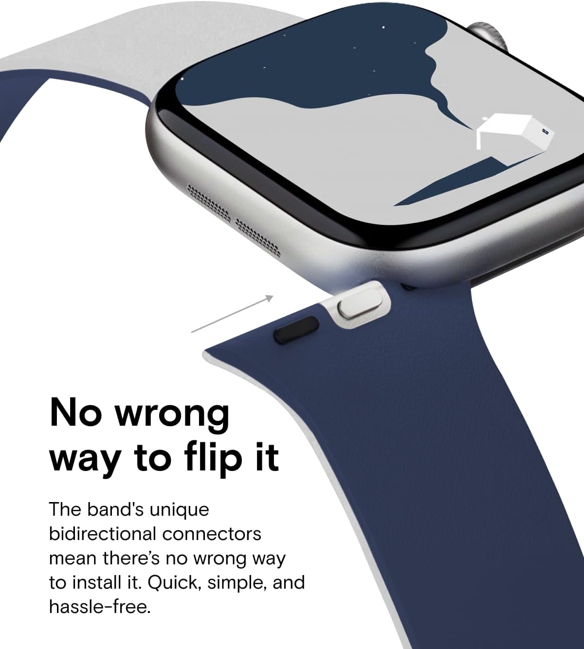 Thumbnail 2 de MOFT Snap Duo Watch Bands for Apple Watch: Dual-Colour Silicone with Magnetic Quick-Release