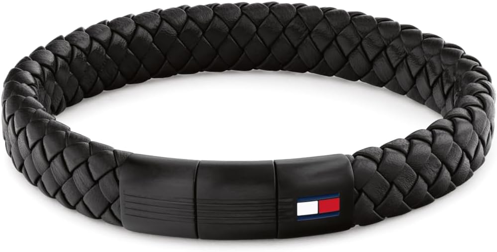 Thumbnail 5 de Tommy Hilfiger Lederarmband für Herren – Geflochtenes Braun, Schwarz oder Blau mit Magnetverschluss