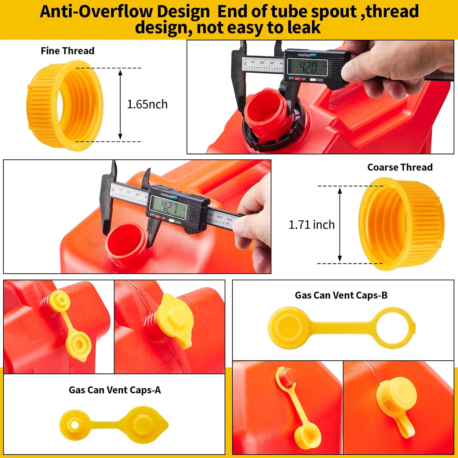 Thumbnail 3 de 5-Pack Gas Can Nozzle Replacement ⚙