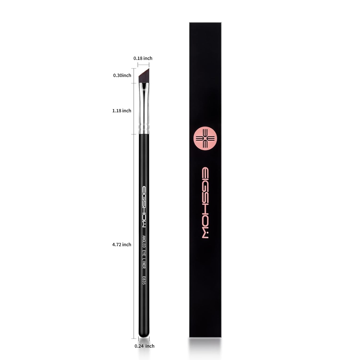 Detalle de Eyeliner Brush Fine Angled PRO Precision Gel Eye Liner Makeup Brush (E835) with Synthetic Bristles