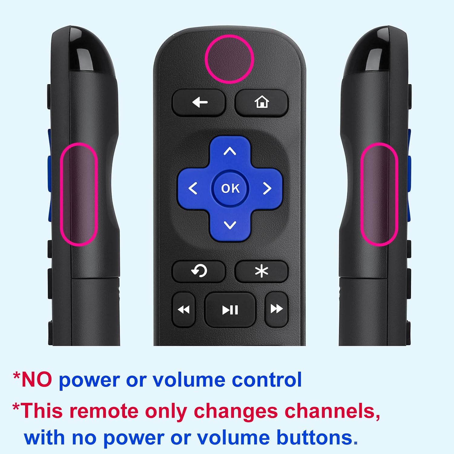 Thumbnail 2 de Pack of 2 Replacement Remote for Roku Box (Roku Express/Premiere/Players, Roku 1–4) — Not for Stick/TV/Game