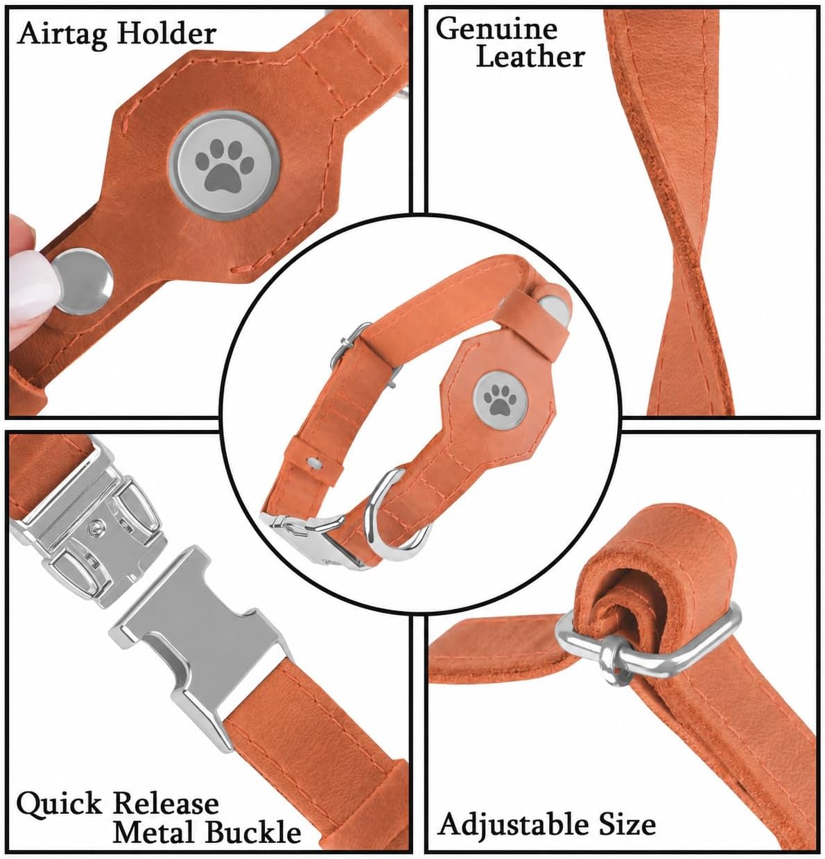 Thumbnail 6 de BUDKAS Leather Dog Collar XL