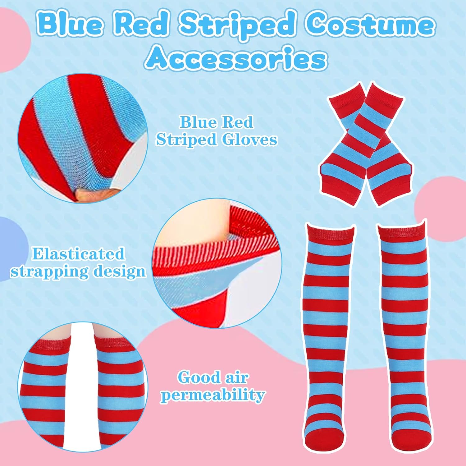 Thumbnail 4 de 3 Set Kids Thing Costume Accessories 47cm socks