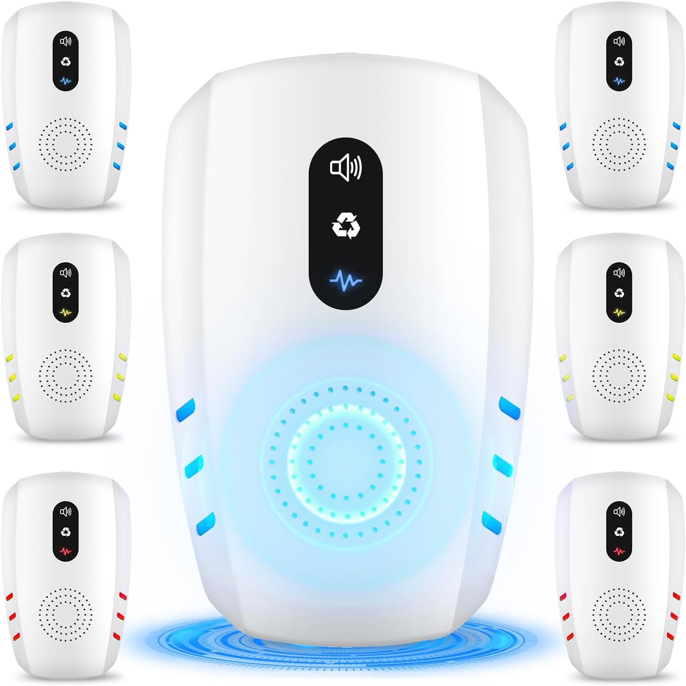 Detalle de 2026 Upgraded Ultrasonic Indoor Pest Repeller (6 Pack) – 3-Mode, Plug-In Rodent & Insect Deterrent