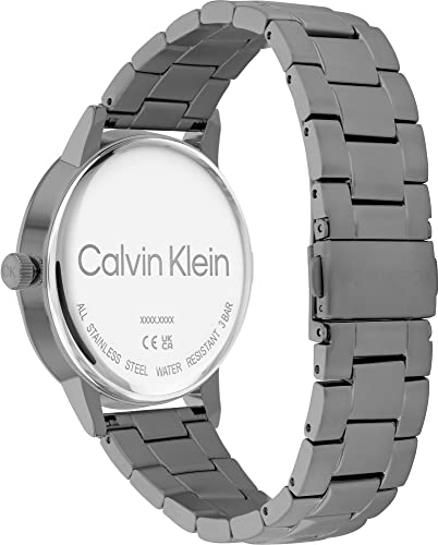 Detalle 1 de Calvin Klein Montre Analogique Quartz pour Homme - Bracelet Linked en Acier Gris 25200054