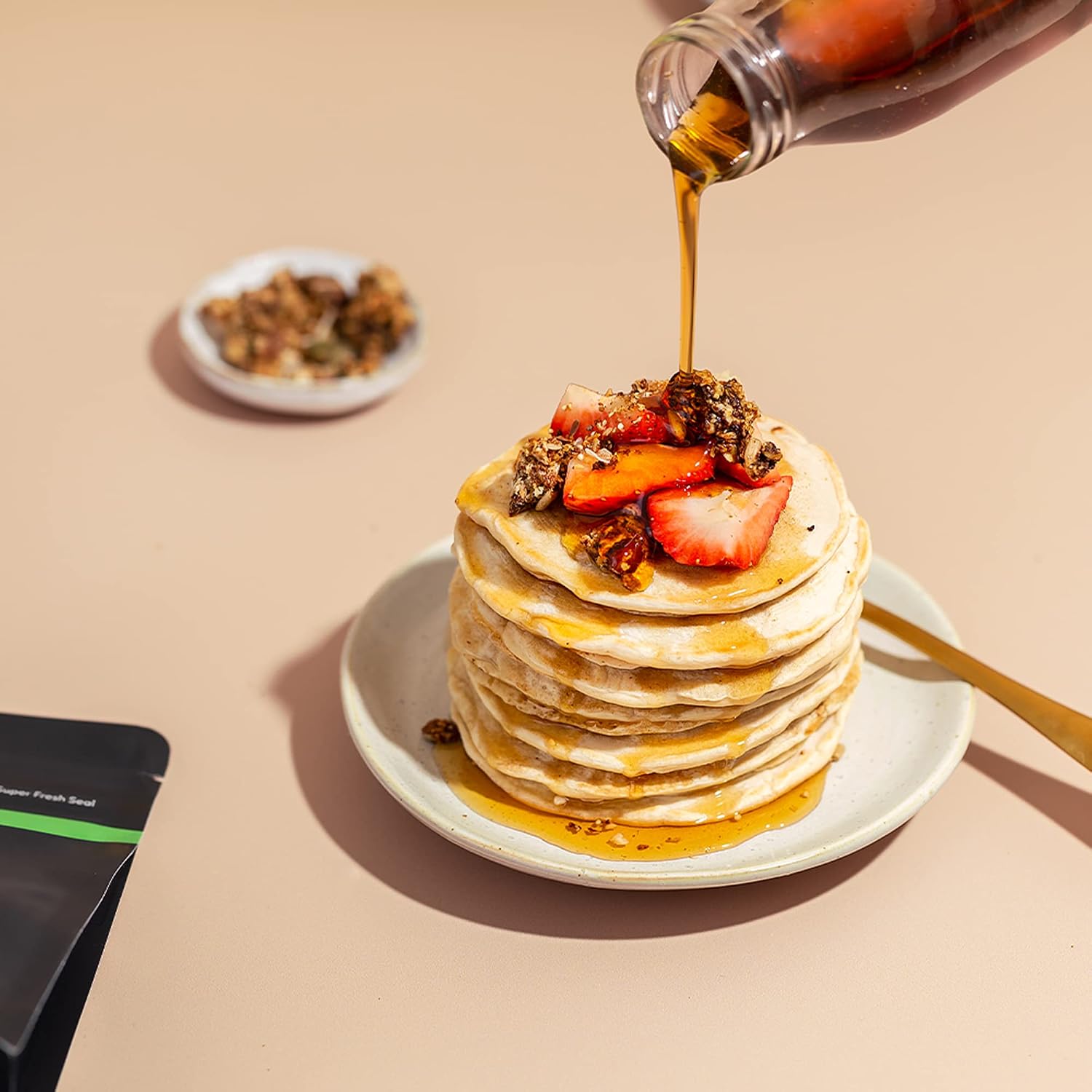 Detalle 2 de Protein Works: Preparato per Pancake Vegani, 100% Vegetale, 500 g