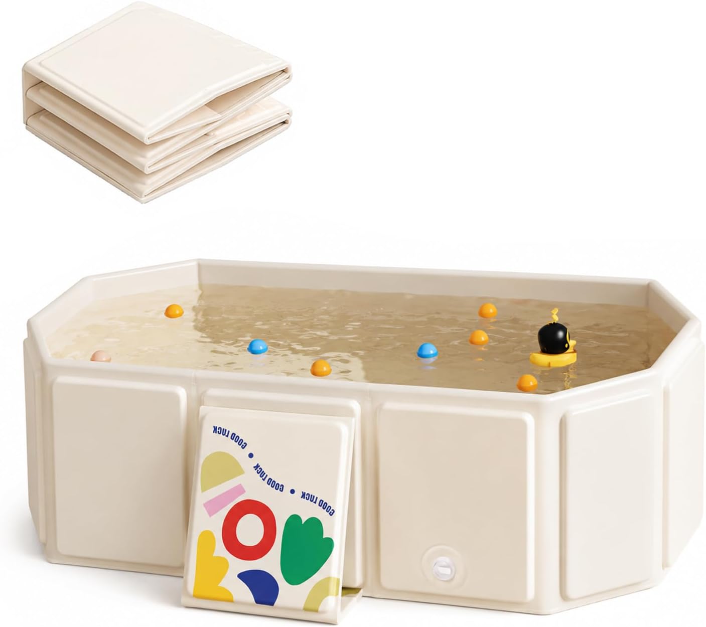 Detalle de Vasca da bagno pieghevole per bambini — Salvaspazio, leggera e multifunzione