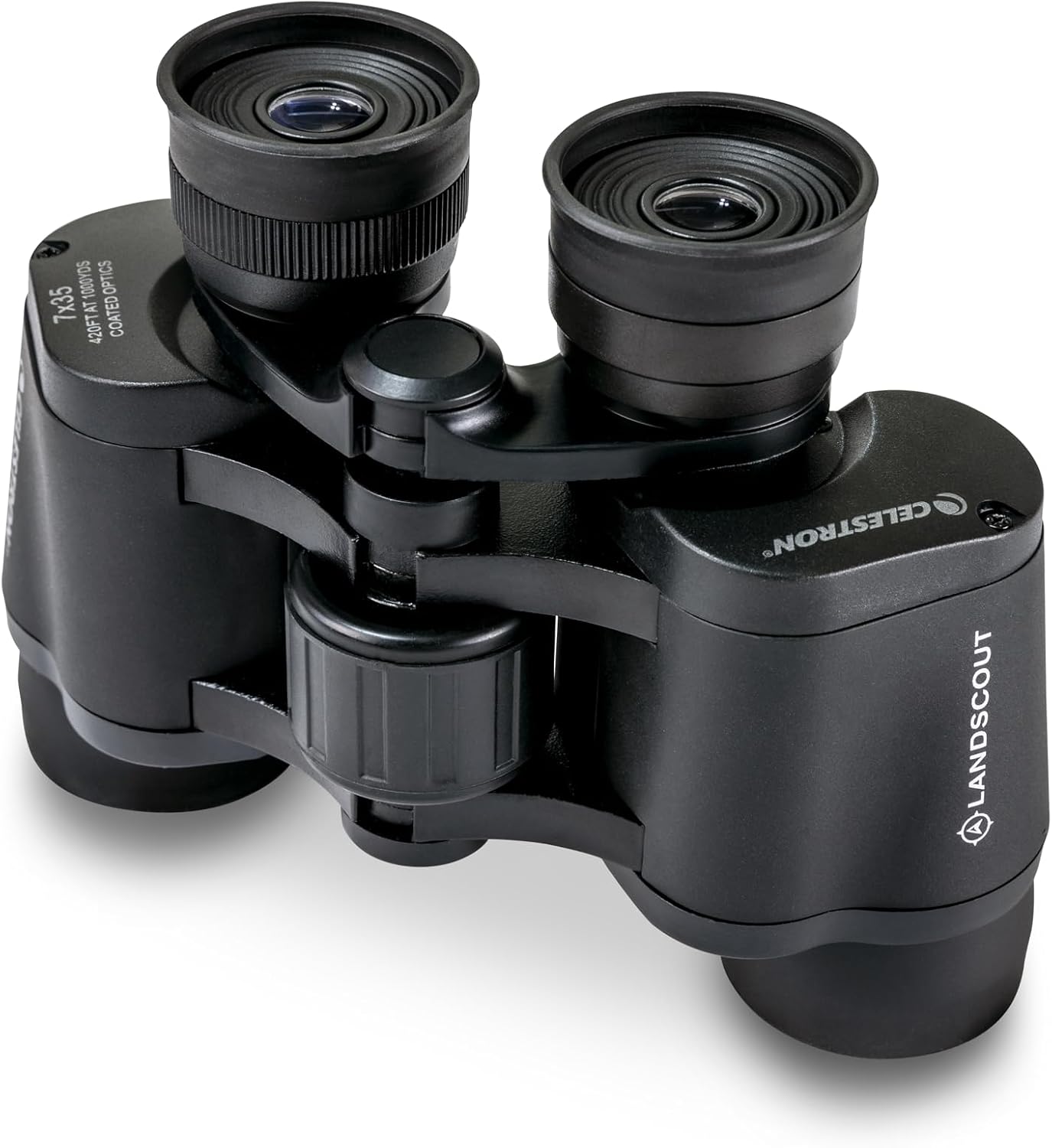 Detalle de Celestron LandScout 7x35mm Wasserfestes Birder Starter Kit – Kompakte Fernglas mit Gummi-Griff und K9-Glas