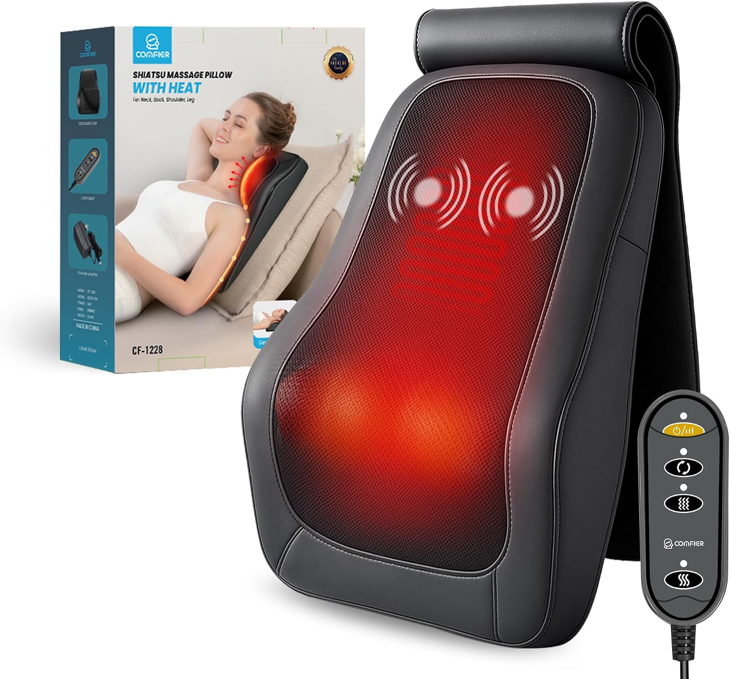 Detalle de Comfier Shiatsu Nackenmassagegerät