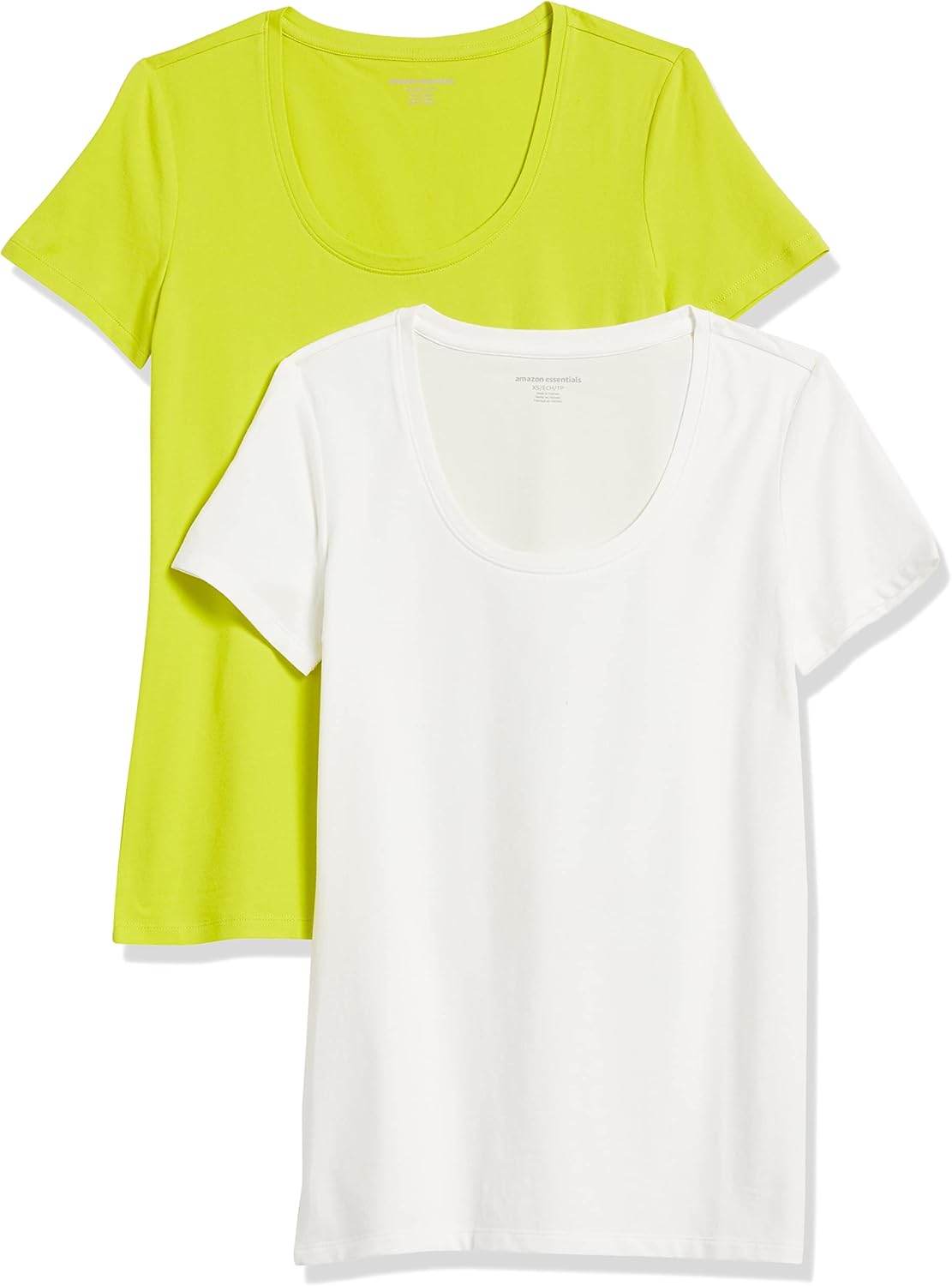 Detalle de Amazon Essentials Women's Regular-Fit Short-Sleeve Scoop Neck T-Shirt (Available in Plus Size)