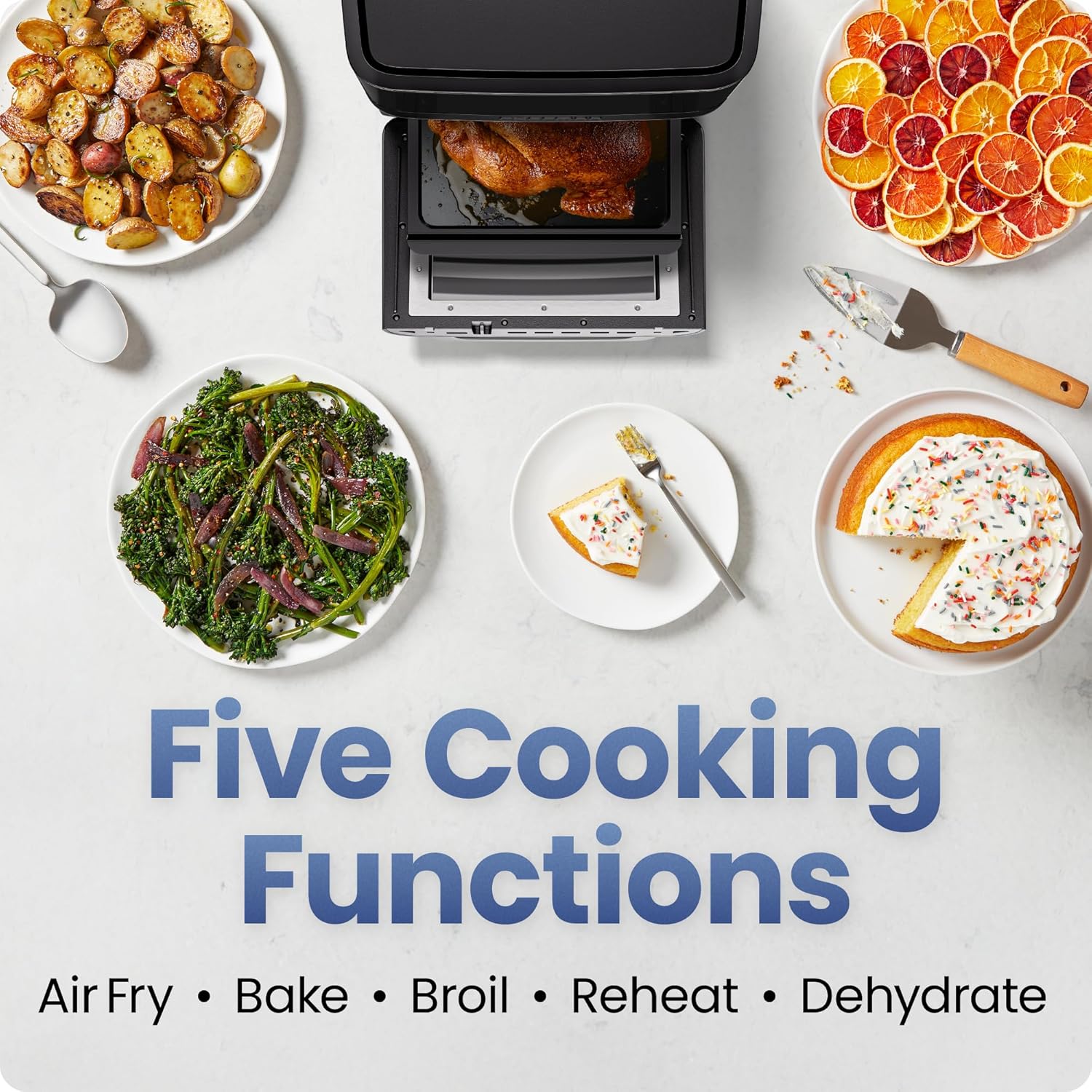 Detalle 2 de Chefman 6-in-1 XL 14-Quart Air Fryer: Rotisserie, Dehydrator, and More