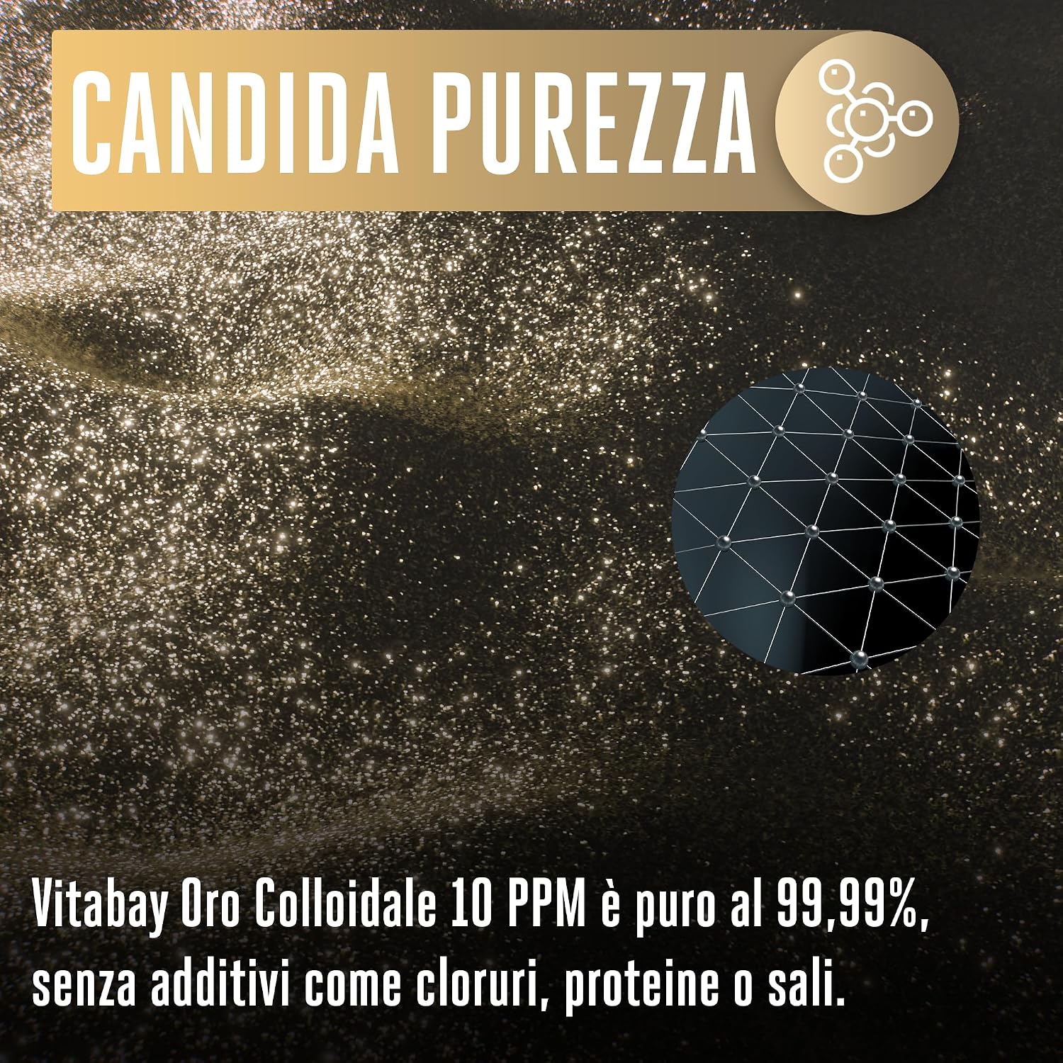 Detalle de Vitabay Oro colloidale 20 ppm 500 ml