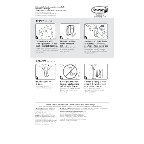 Thumbnail 9 de Command Small White Wire Hooks, 16 Hooks & 24 Strips