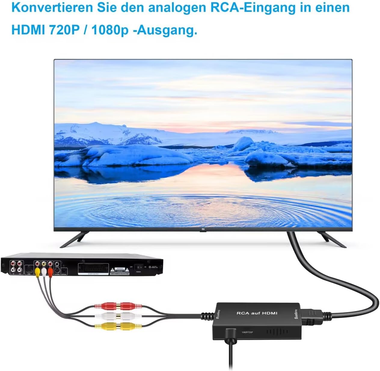 Detalle 2 de uhddadi RCA auf HDMI Konverter 1080P