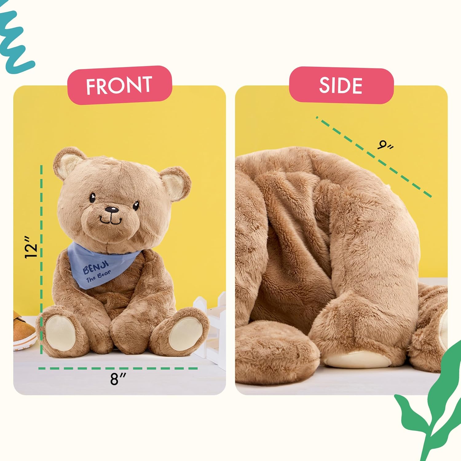 Thumbnail 6 de Lilly's Love Benji the Bear: 4.5lb Weighted Plush for Calm, Focus and Comfort
