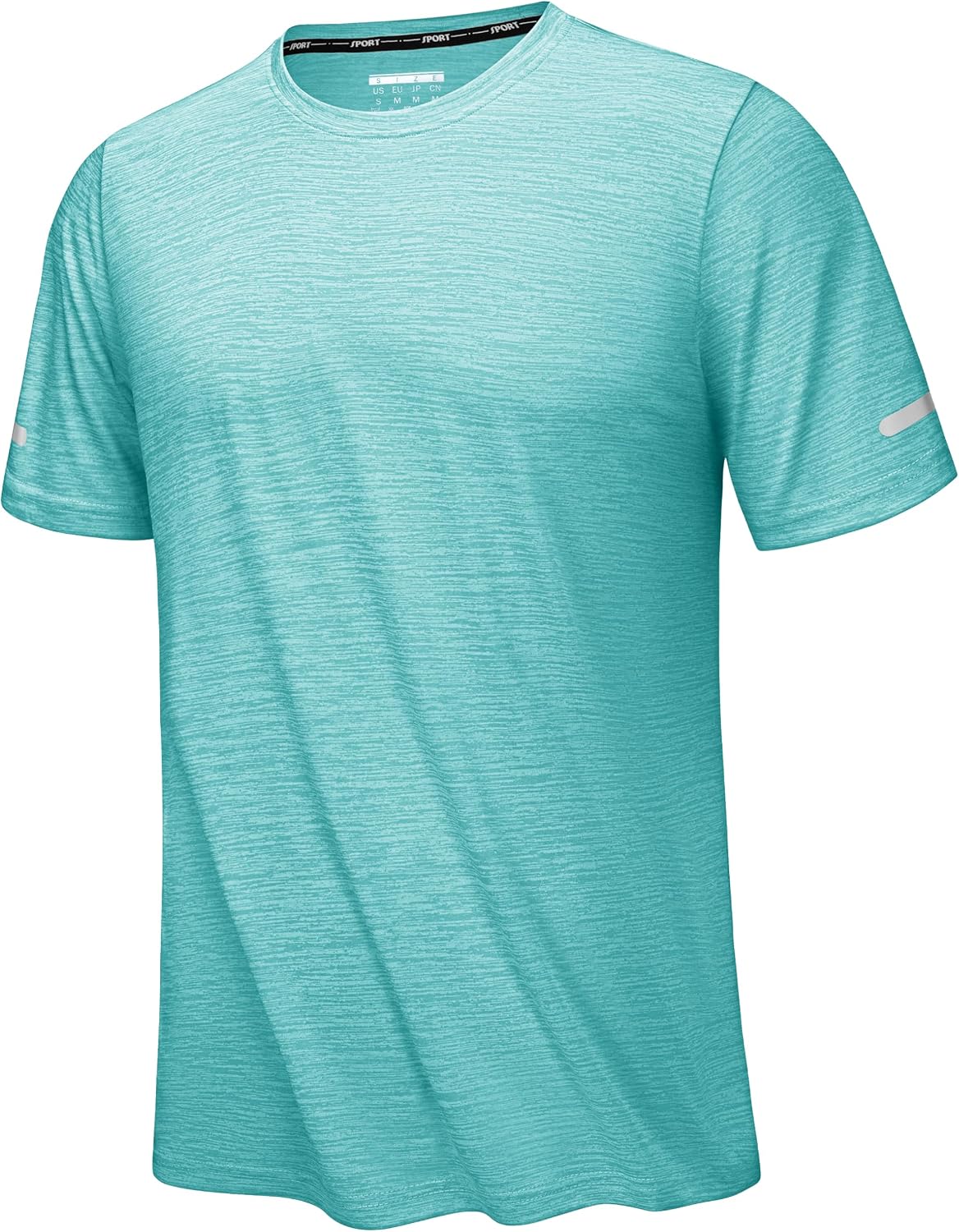 Detalle de KEFITEVD Men's Quick Dry Short Sleeve T-Shirt – Breathable, Lightweight Activewear
