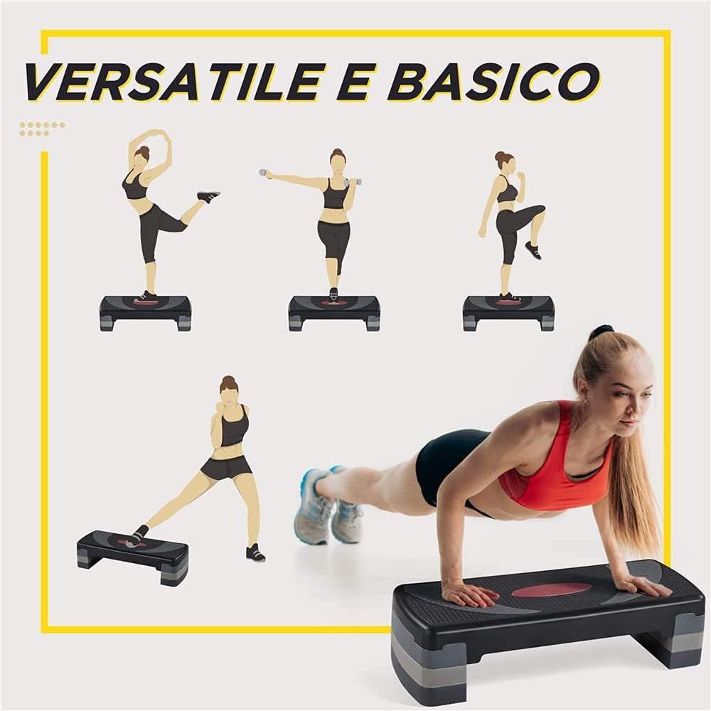 Thumbnail 4 de Yaheetech Step Aerobica regolabile 3 altezze 20 cm 🏋️♀