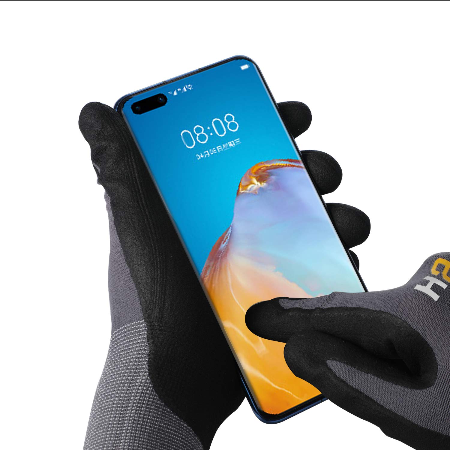 Thumbnail 6 de HPHST Arbeitshandschuhe SF001TS (3 Paar) – Montagehandschuhe mit Smart-Touch, Größe 8/M