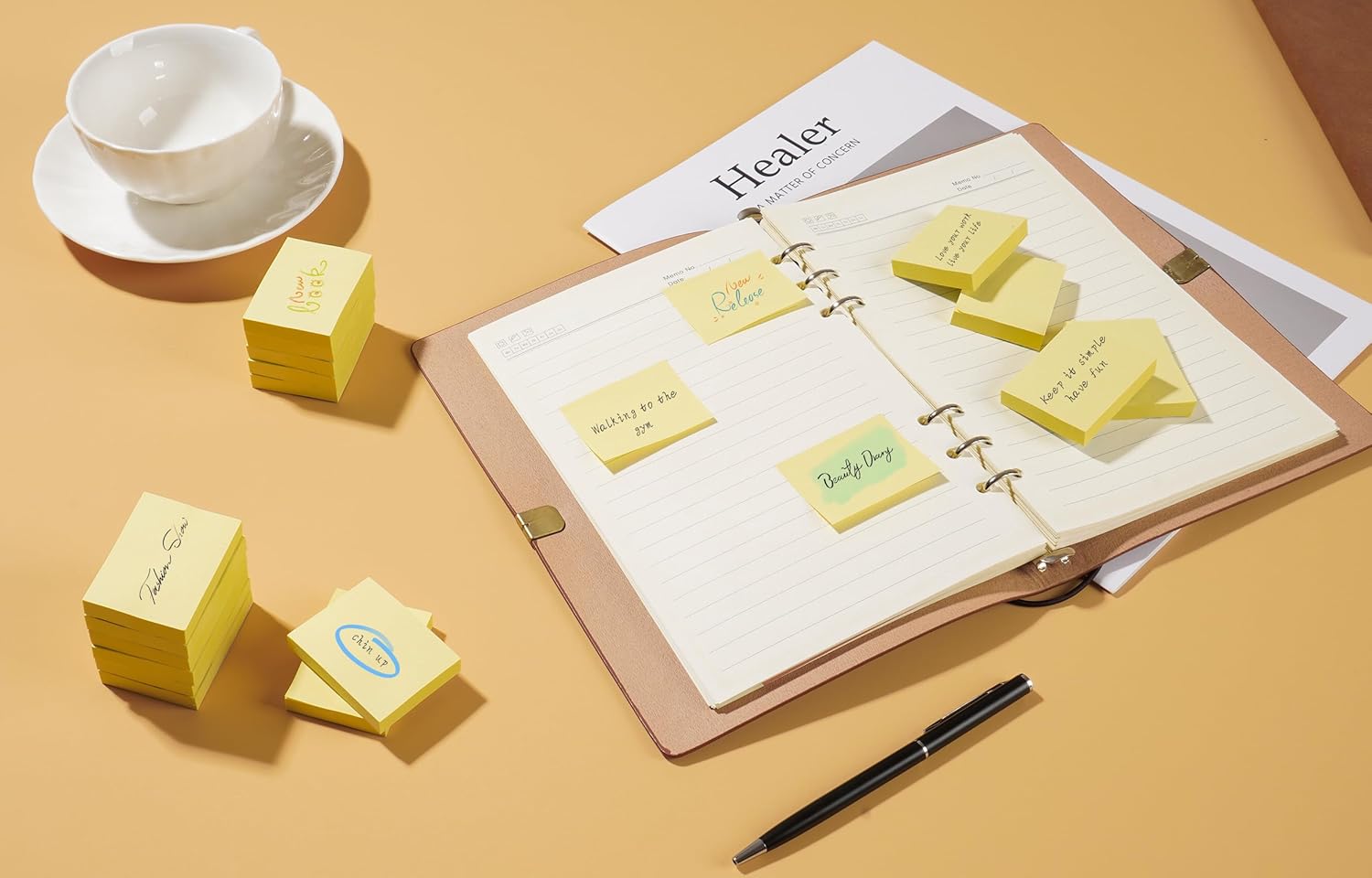 Thumbnail 6 de Gelbe Haftnotizen 51 x 38 mm – 36 Blöcke mit 70 Blättern, Post-its für Büro, Schule & Zuhause