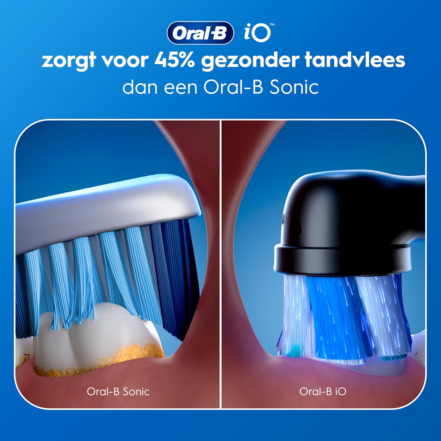 Detalle de Oral-B iO 2 DUO elektrische tandenborstels, 3 poetsstanden en druksensor