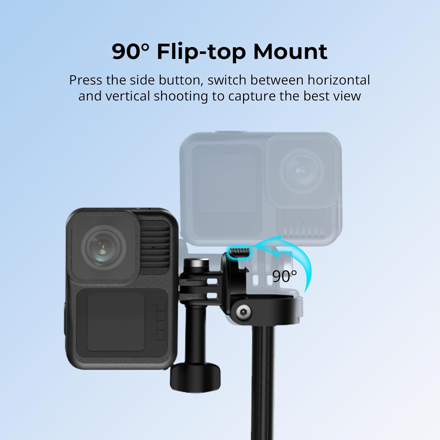Thumbnail 4 de SMALLRIG 2 in 1 Selfie Stick Treppiede estensibile 7,1–20,5 pollici per GoPro, Osmo e Insta360