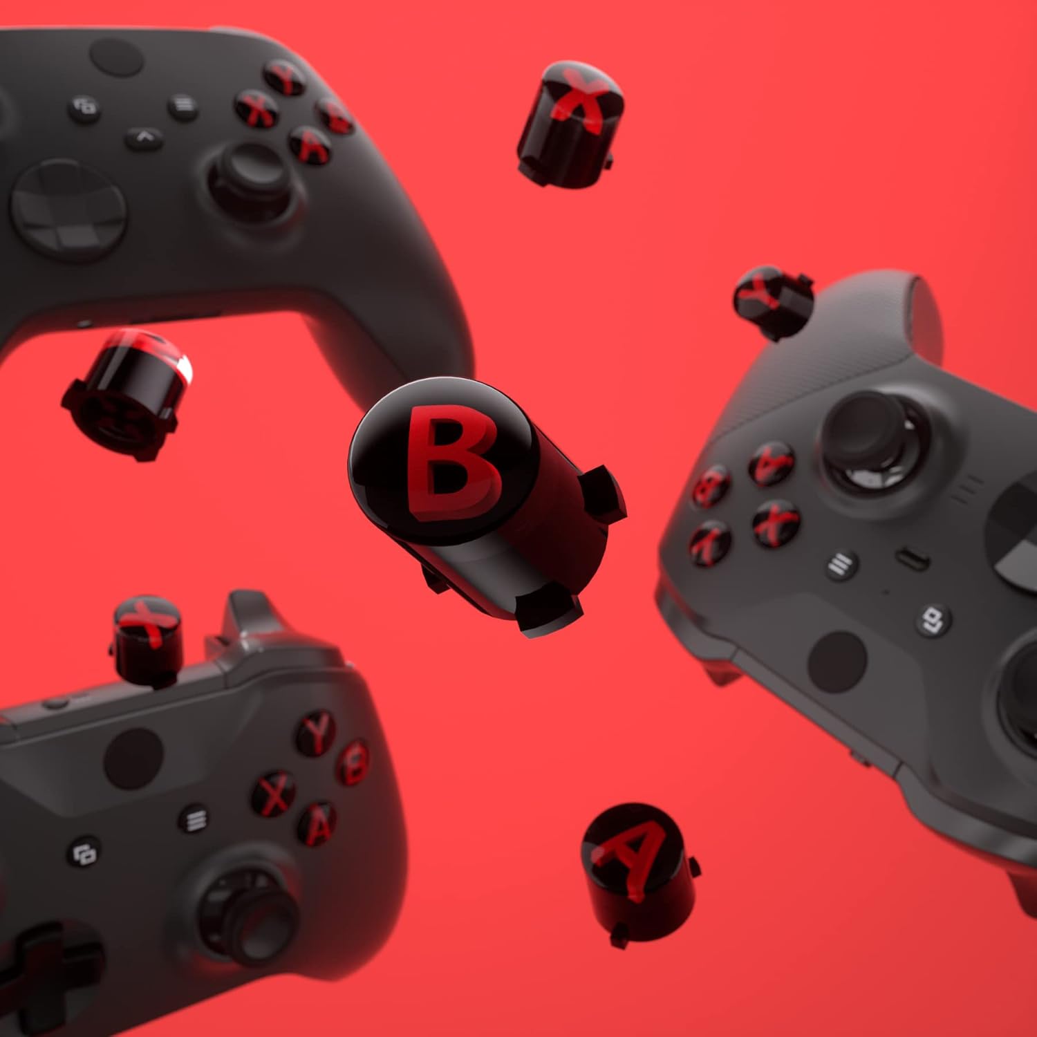 Thumbnail 4 de eXtremeRate ABXY Knöpfe für Xbox Series X/S Controller – 3-farbig, Klassik-Symbole, kompatibel mit Xbox Series X/S, One S/X, Elite V1/V2